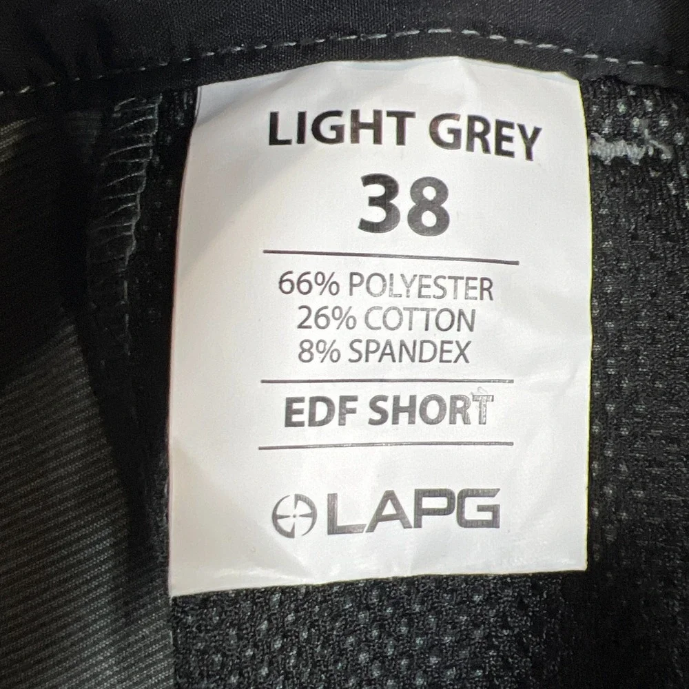 La Police Gear Edf Board Shorts Mens 38x10.25 Light Gray Mesh Lined Quick Drying